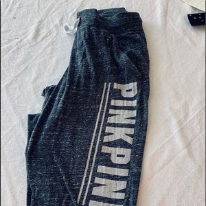 Pink Victoria secret space dyed grey joggers
